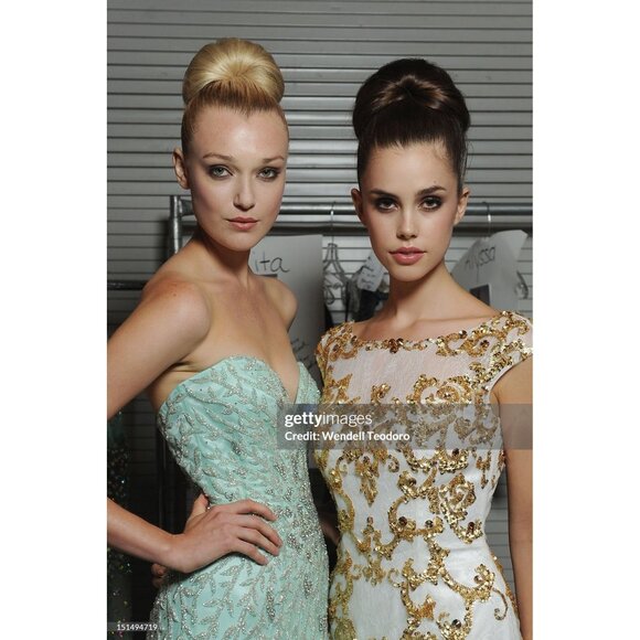 NW Luxury Couture Designer Party Prom Dress Wedding Evening Cocktail Runway Gown - Picture 10 of 16